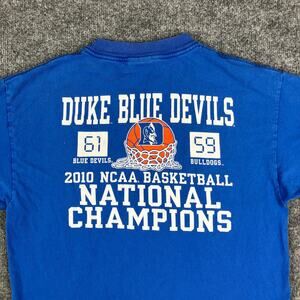 TCX T-Shirt Mens Size M Blue Duke University NCAA National Champions 2010